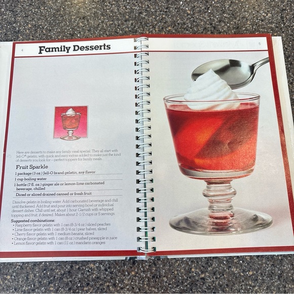 Joys of Jell-O Brand Gelatin Cookbook 1981 General Foods 1st Edition Spiral - Picture 5 of 8
